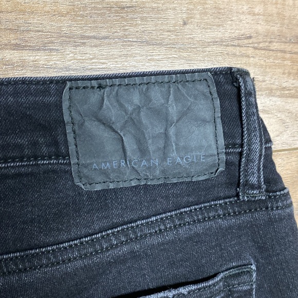 American Eagle men’s Flex Skinny fit distressed black jeans - Picture 3 of 5